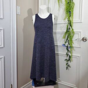ARITZIA Wilfred Free "Rosa" Flowy Blue Heathered Jersey Knit Tank Dress